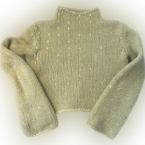 Elegant Cream Turtleneck Sweater